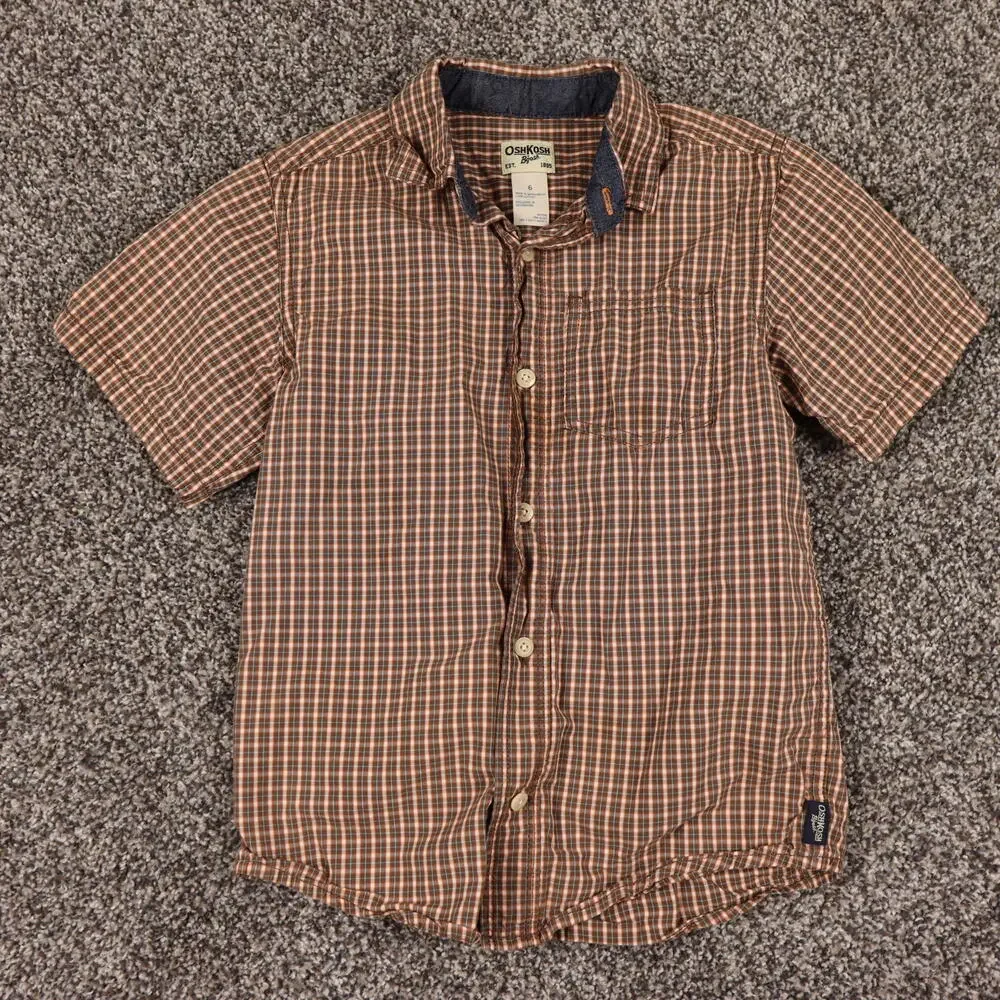 Boys button‎ up OshKosh B'gosh tee 100% cotton